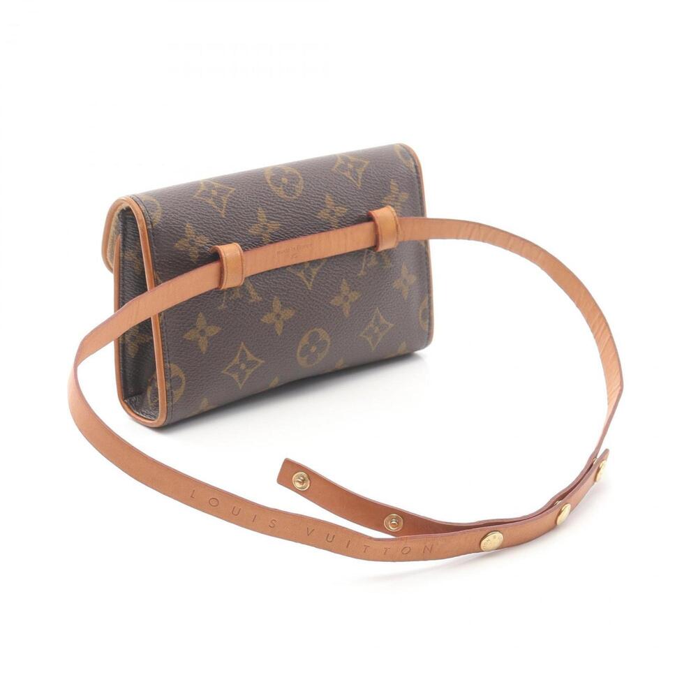 LOUIS VUITTON Authentic Brown Monogram Leather Pochette Fanny Pack - Picture 2 of 13